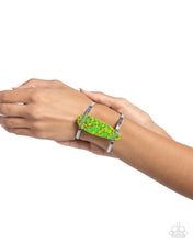 Load image into Gallery viewer, Spotted A Mile Away - Green Cuff Bracelet