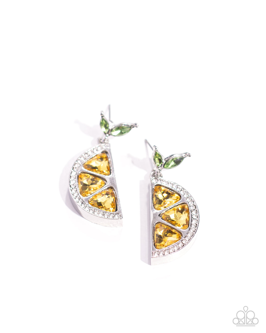 Lady Lemon - Yellow Post Earrings