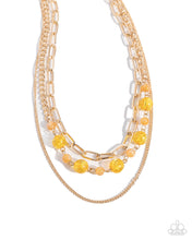 Load image into Gallery viewer, Beaded Behavior - Yellow Necklace