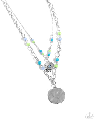 Sand Dollar Season - Blue Necklace