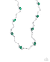 Load image into Gallery viewer, Striped Season - Green Necklace