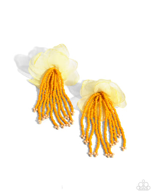 Cinderella Charisma - Orange Post Earrings