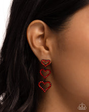 Load image into Gallery viewer, Sweetheart Succession - Red Post Earrings