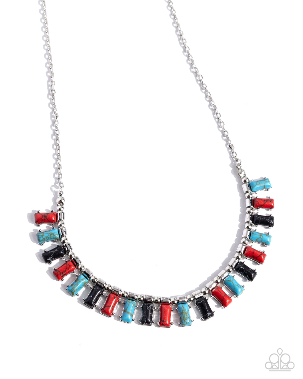 Stony Shimmer - Red Necklace