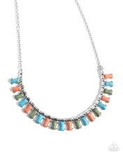 Load image into Gallery viewer, Stony Shimmer - Blue Necklace