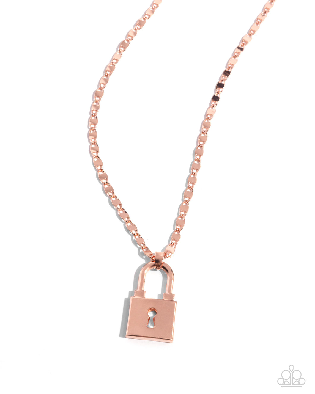 Locked Lesson - Copper Necklace