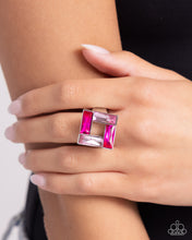 Load image into Gallery viewer, Sinuous Square - Pink Ring