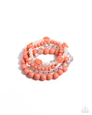 Rosy Retrospection - Orange Bracelets