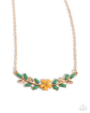 Load image into Gallery viewer, Leafy Layover - Orange Necklace