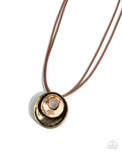 Load image into Gallery viewer, Duchess Disc - Brass Necklace