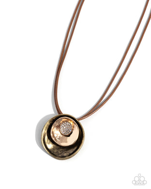 Duchess Disc - Brass Necklace