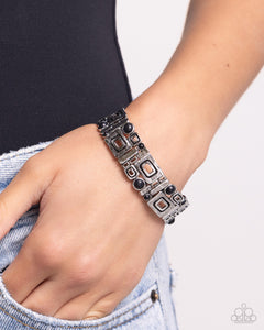 Forest Feel - Black Stretchy Bracelet