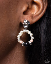 Load image into Gallery viewer, Swirl Selfie - Black Post Earrings