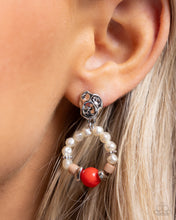 Load image into Gallery viewer, Swirl Selfie - Red Post Earrings