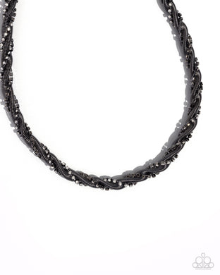 Candid Coils - Black Gunmetal Necklace