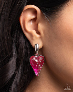 Glossy Goodwill - Pink Post Earrings