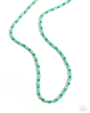 Beaded Belonging - Green Necklace