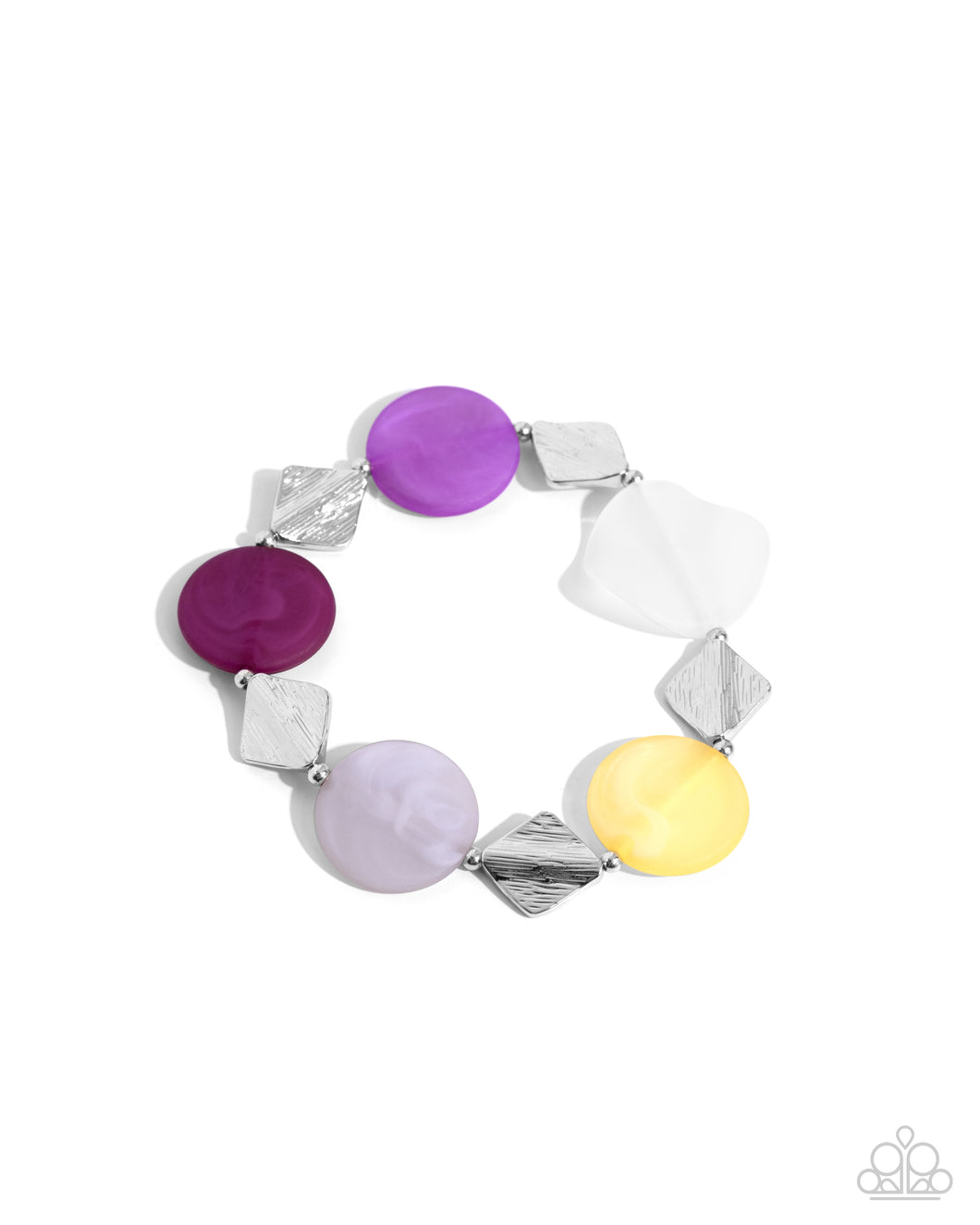 Reflective Ratio - Purple Stretchy Bracelet