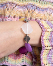 Load image into Gallery viewer, Reflective Ratio - Purple Stretchy Bracelet