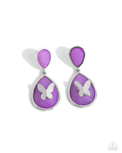 Load image into Gallery viewer, BRIGHT This Sway - Purple Post Earrings