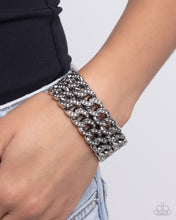 Load image into Gallery viewer, Braided Bandit - White Hinged Bracelet