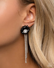 Load image into Gallery viewer, Floral Fuel - Black Post Earrings