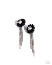 Load image into Gallery viewer, Floral Fuel - Black Post Earrings