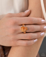 Load image into Gallery viewer, Marbled Moderato - Orange Dainty Ring