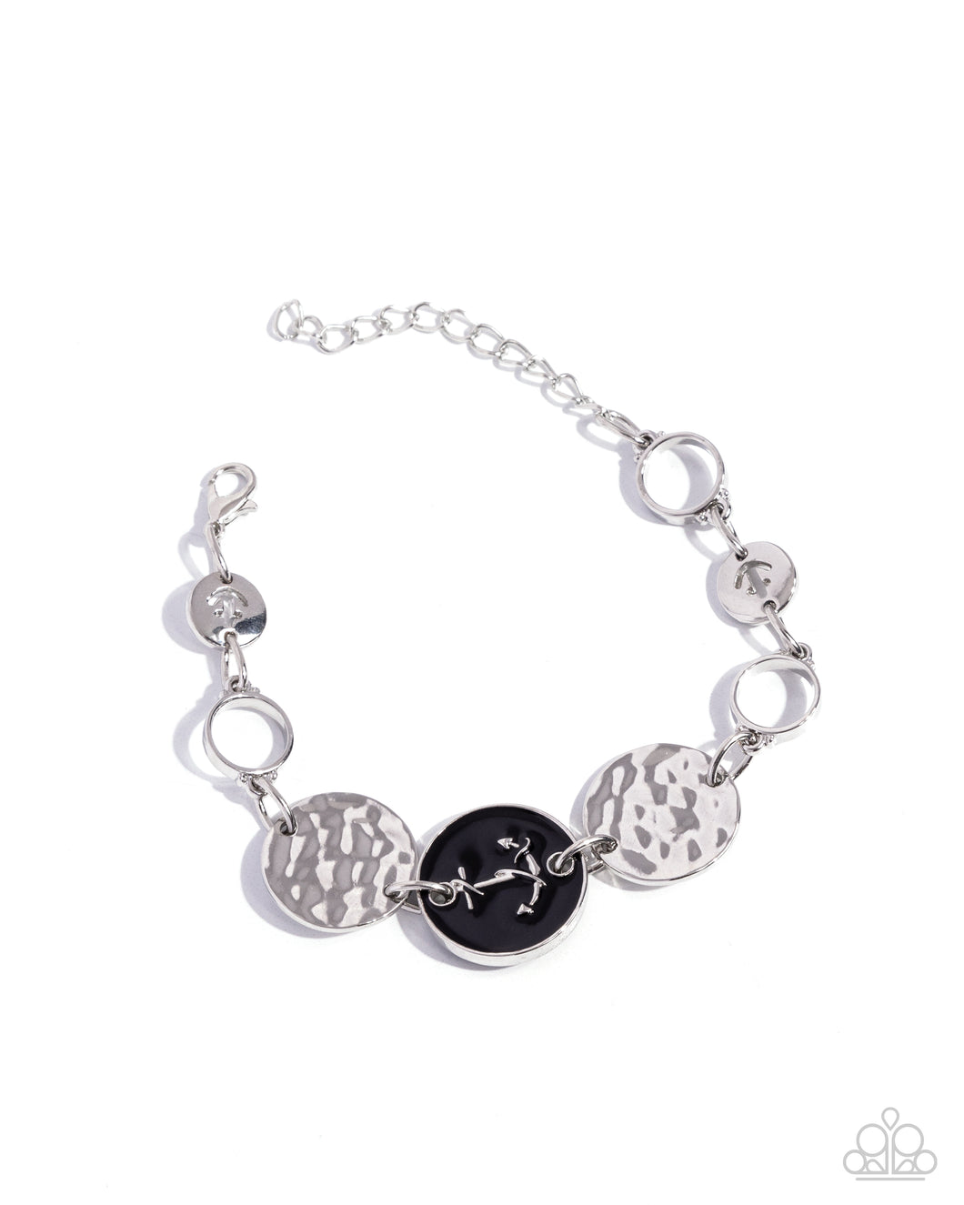 Anchor Alignment - Black Bracelet