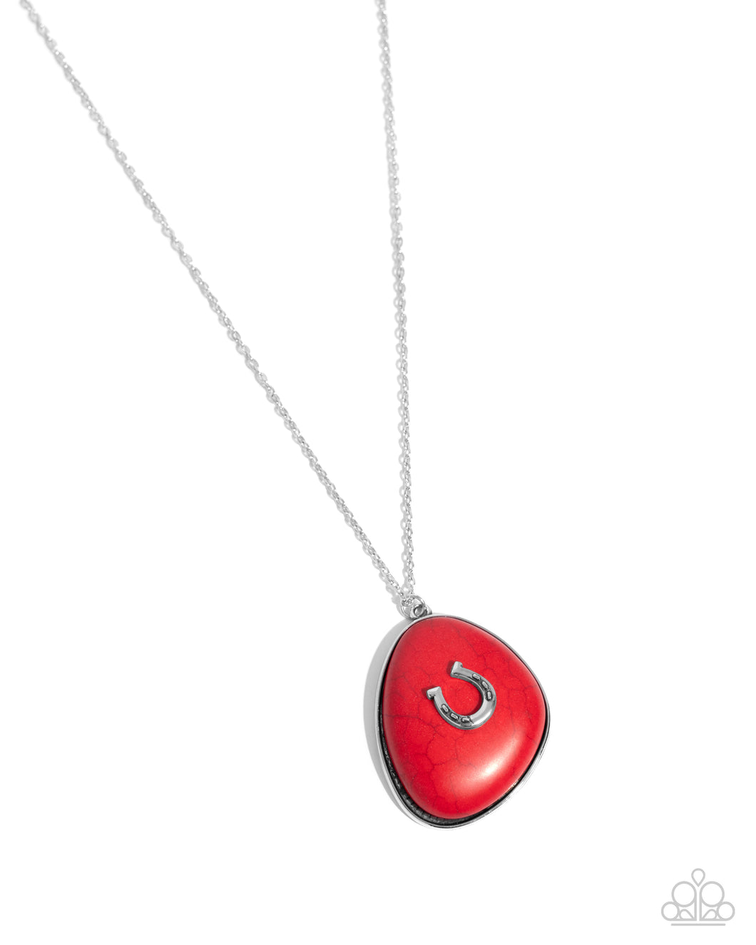 Horseshoe Hoedown - Red Necklace