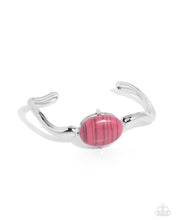 Load image into Gallery viewer, Striped Sensation - Pink Cuff Bracelet