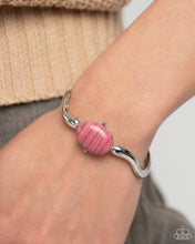 Load image into Gallery viewer, Striped Sensation - Pink Cuff Bracelet