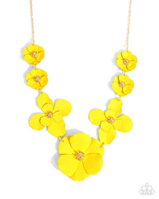 Arranged Aria - Yellow Necklace