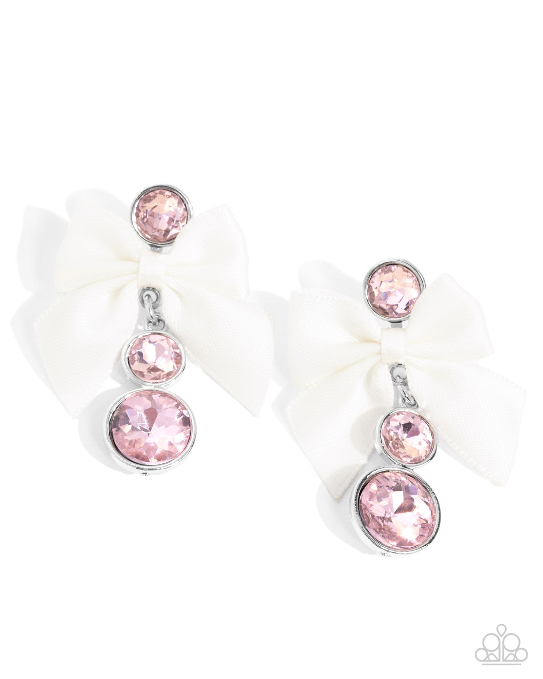 Genteel Glam - Pink Post Earrings