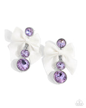 Load image into Gallery viewer, Genteel Glam - Purple Post Earrings