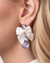 Load image into Gallery viewer, Genteel Glam - Purple Post Earrings