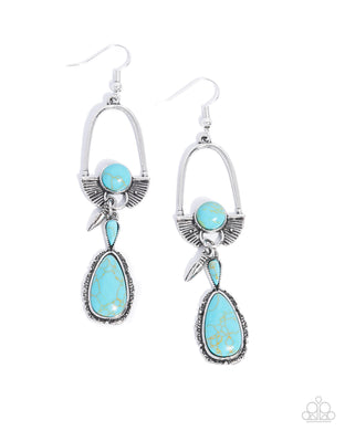 Badlands Basic - Blue Earrings