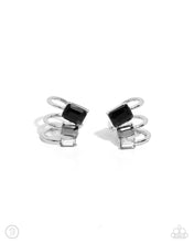 Load image into Gallery viewer, Impressive Shimmer - Silver Cuff Earrings