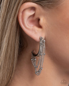 Immaculate Impression - Silver Hoop Earrings