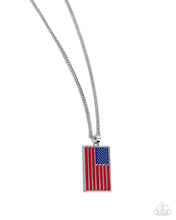 Load image into Gallery viewer, Patriotic Pendant - Red Necklace