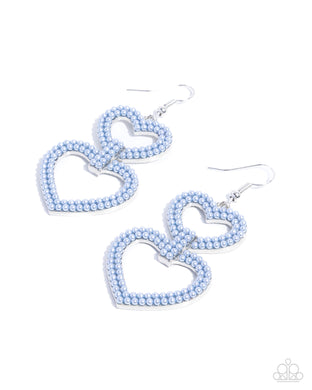 Dedicated Darling - Blue Earrings