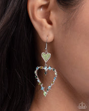 Load image into Gallery viewer, Parallel Passion - Green Earrings