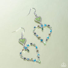 Load image into Gallery viewer, Parallel Passion - Green Earrings