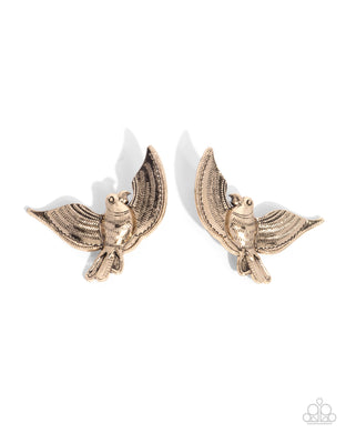 Bird of PLAY - Gold Post Earrings