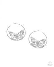 Load image into Gallery viewer, Aerial Alias - Silver Hoop Earrings