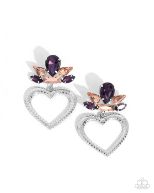 Pushing Perfection - Purple Earrings