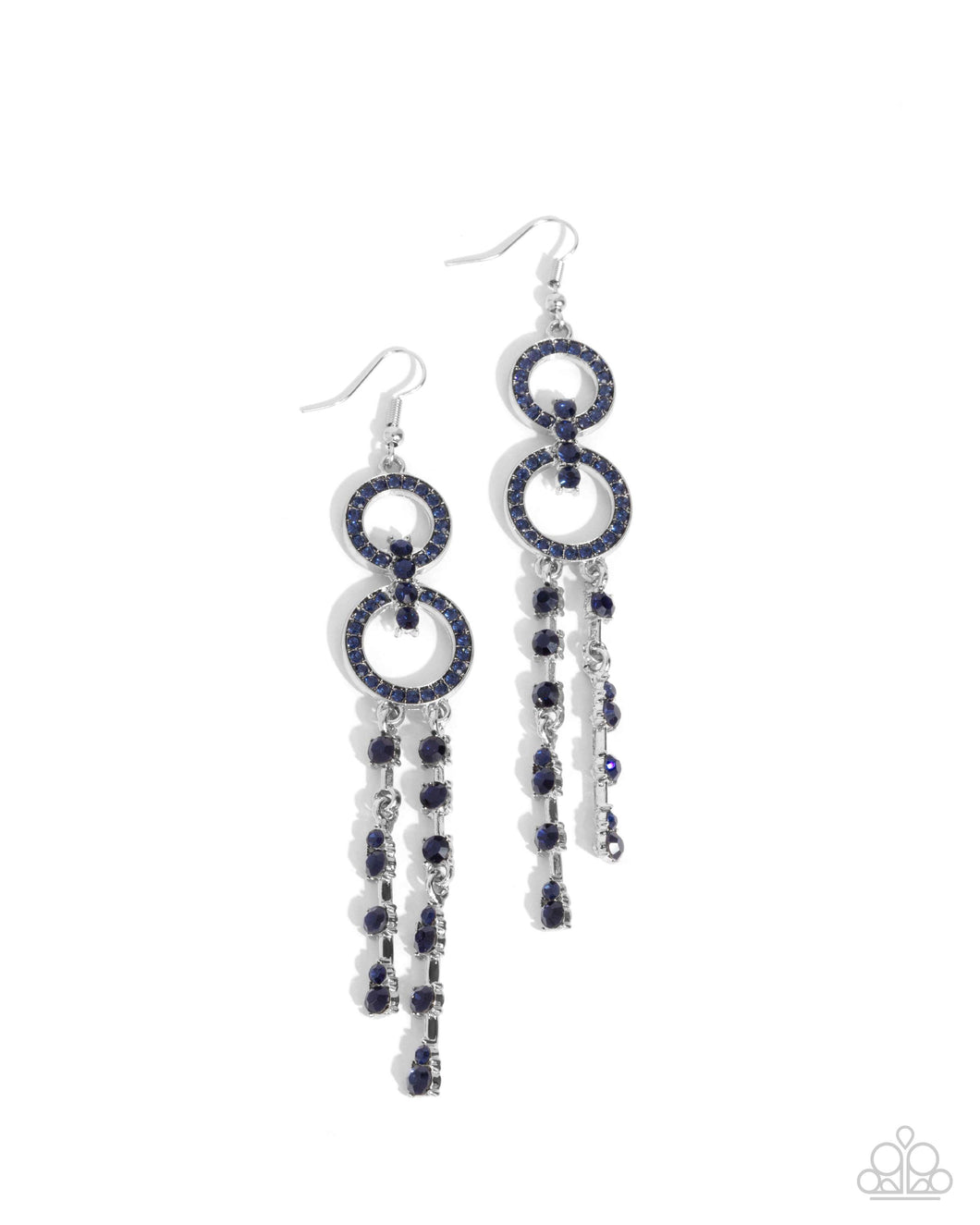 Chic Crowd - Blue Earrings