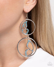 Load image into Gallery viewer, Admittedly Aerial - Blue Earrings