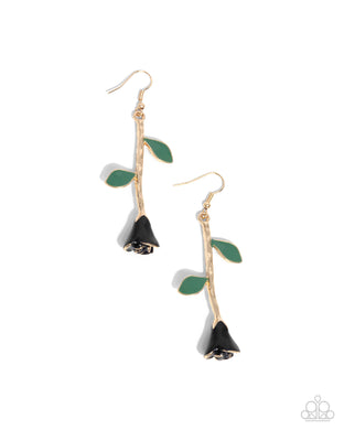 Rose Reality - Black Earrings