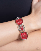 Load image into Gallery viewer, Rosy Rubato - Red Stretchy Bracelet